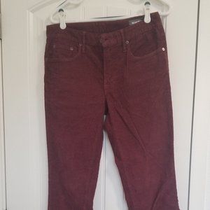 Bonobos Slim Straight Corduroy pants 31x32